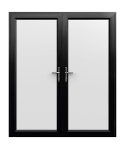 Black uPVC French Doors - Made to Measure