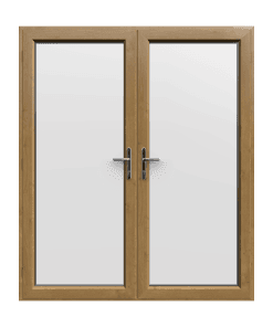 Irish Oak uPVC French Doors - Made to Measure