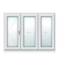 3 Pane uPVC Bifolding Door