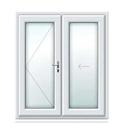 2 Pane uPVC Bifolding Door