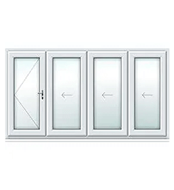 4 Pane uPVC Bifolding Door