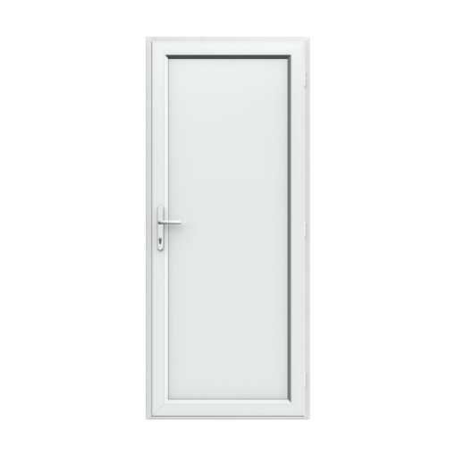 Full Flat Panel uPVC Single Door