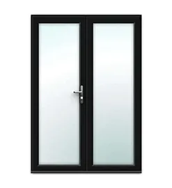 Black uPVC French Doors - Made to Measure