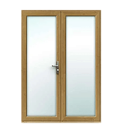 Irish Oak uPVC French Doors
