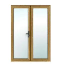 Irish Oak uPVC French Doors