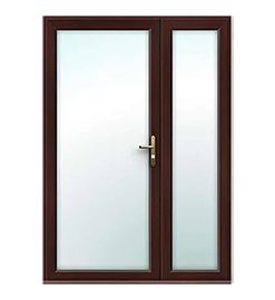 Offset Rosewood French Doors