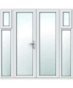 French Doors with Opening Side Panel