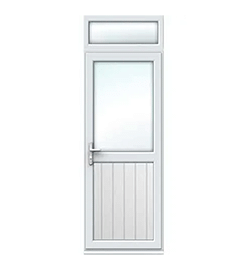uPVC Single Door with Top Light