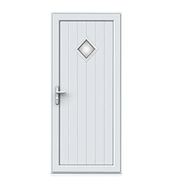 Full Panel Single Door - Woodrow Diamond Glazed