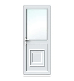 Half Glazed uPVC Single Door - Reagan Panel