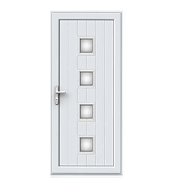 Full Panel Single Door - Hayes 4 Glazed