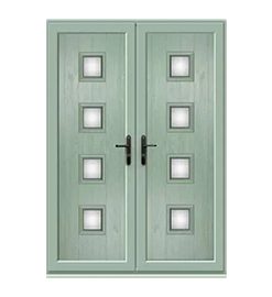 French Door with Hayes Four Glazed Panel