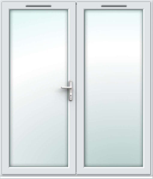 1790mm x 2090mm - White uPVC French Doors - Image 2