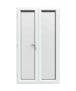 1190mm x 2090mm - White uPVC French Doors