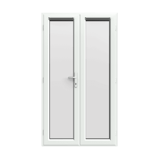 1190mm x 2090mm - White uPVC French Doors