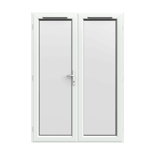 1490mm x 2090mm - White uPVC French Doors