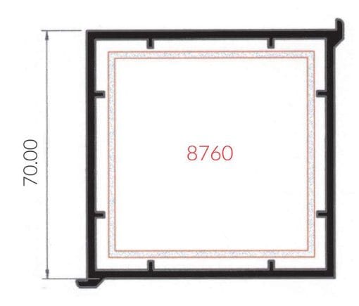 70mm Square Bay Pole