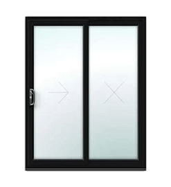 Black uPVC Sliding Patio Doors