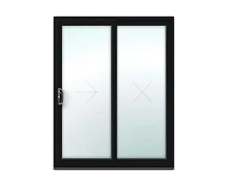 Black uPVC Sliding Patio Door
