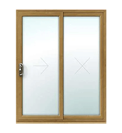 Irish Oak uPVC Sliding Patio Doors