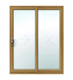 Irish Oak uPVC Sliding Patio Door