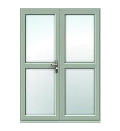 Chartwell Green French Door with Midrails