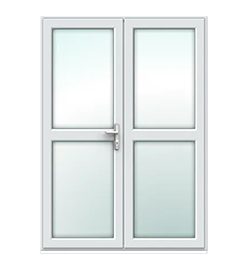 White French Door with Midrails