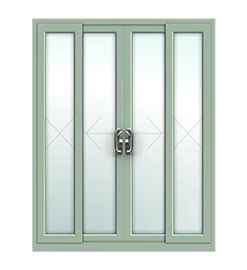 Chartwell Green uPVC Sliding 4 Pane Patio Door
