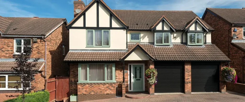 outside of home with AWM glass and glazing UPVC windows