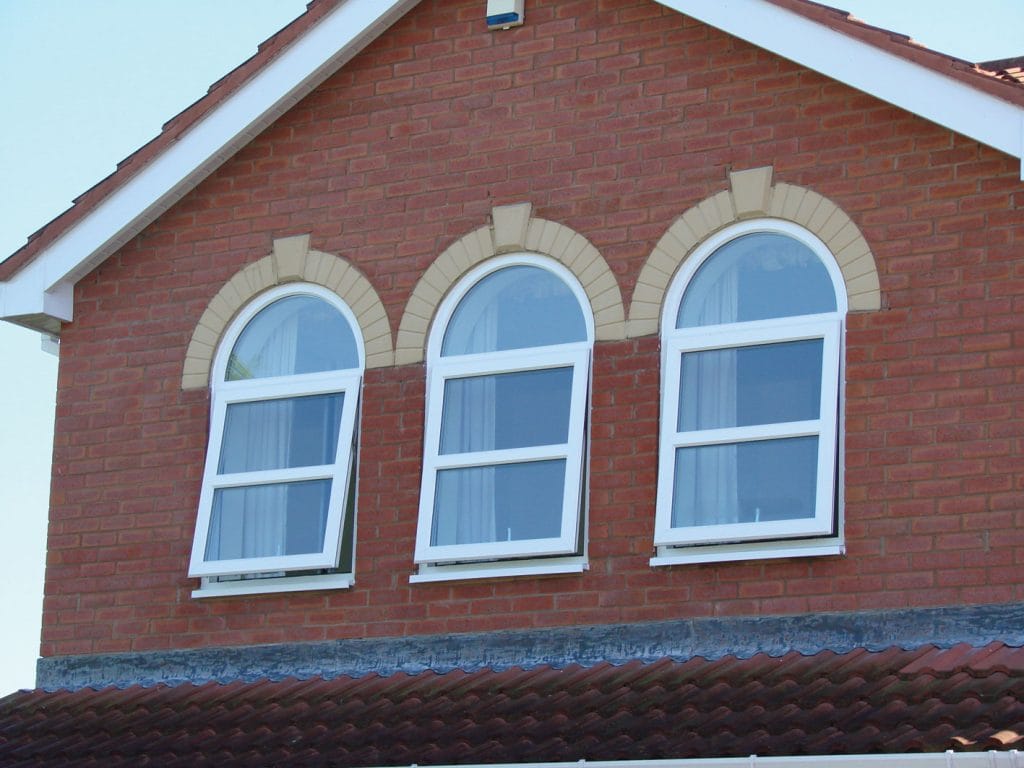 white upvc windows