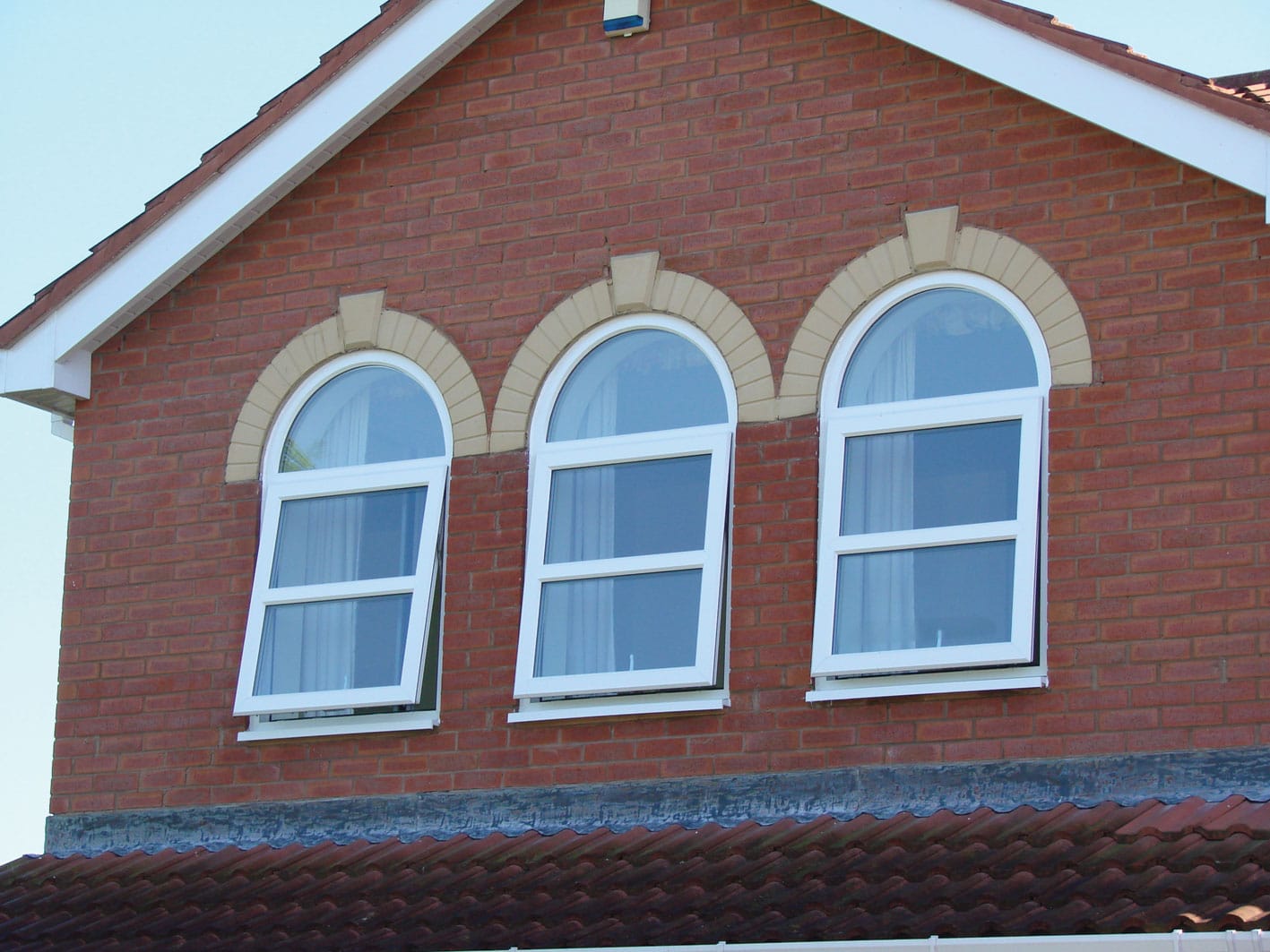 white upvc windows